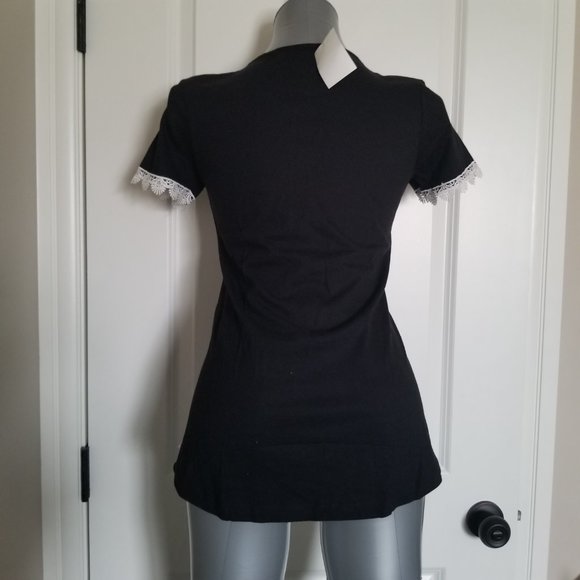 Desigual Girls Tshirt with Lace Trim - Picture 9 of 10